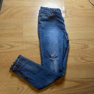 True Craft | Blue Jeans with zippers | Size: 9